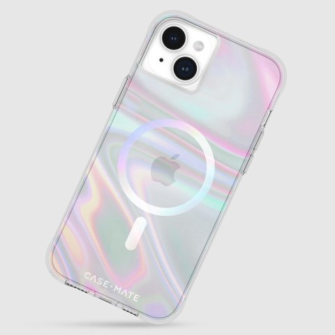 Case-Mate Soap Bubble MagSafe - Etui iPhone 15 Plus (Iridescent) Case-Mate Soap Bubble MagSafe - Etui iPhone 15 Plus (Iridescent)