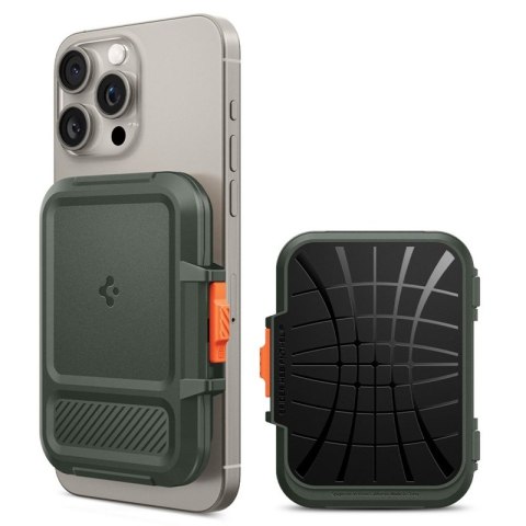 Spigen Lock Fit MagSafe - Portfel magnetyczny (Military Green) Spigen Lock Fit MagSafe - Portfel magnetyczny (Military Green)