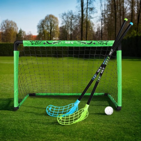 BRH2522 Zestaw do unihokeja NILS 2 bramki 91×61×61 cm 2 kije + piłka BRH2522 Zestaw do unihokeja NILS 2 bramki 91×61×61 cm 2 kije + piłka