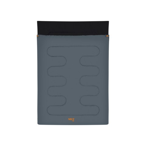 NC2001 Śpiwór podwójny 2-osobowy NILS CAMP antracyt-pomarańczowy