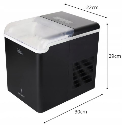 KOSTKARKA do Lodu ELDOM Domowa WYDAJNA Szybka MASZYNA DO KOSTEK 12KG LED KOSTKARKA do Lodu ELDOM Domowa WYDAJNA Szybka MASZYNA DO KOSTEK 12KG LED