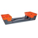 AS007 Step do aerobiku HMS PREMIUM czarno-pomarańczowy 3-stopniowy