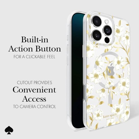 Kate Spade New York Protective Gems MagSafe - Etui iPhone 16 Pro Max (Sunshine Floral) Kate Spade New York Protective Gems MagSafe - Etui iPhone 16 Pro Max (Sunshine Floral)