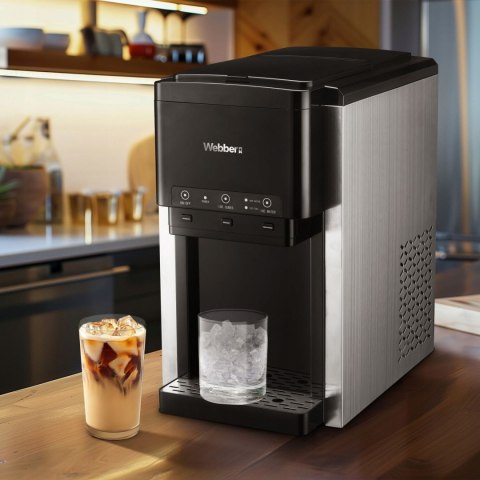 Kostkarka do lodu 3w1 Dystrybutor wody Kruszarka WEBBER 200W 20kg/24h 6 L Kostkarka do lodu 3w1 Dystrybutor wody Kruszarka WEBBER 200W 20kg/24h 6 L