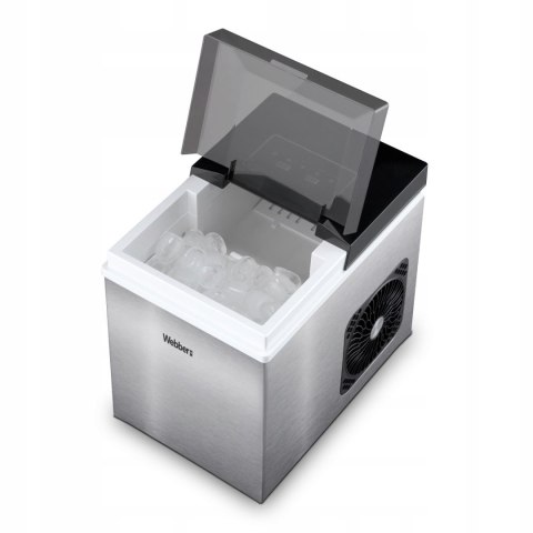 Kostkarka do lodu WEBBER domowa maszyna do kostek 10kg 165W ekspresowy lód Kostkarka do lodu WEBBER domowa maszyna do kostek 10kg 165W ekspresowy lód