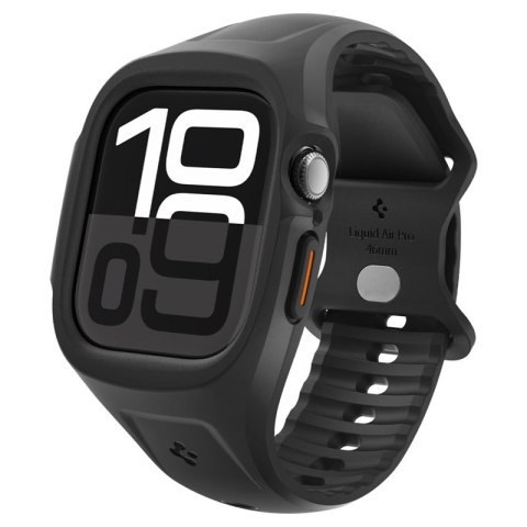 Spigen Liquid Air Pro - Pasek z obudową do Apple Watch 10 46 mm (Matte Black) Spigen Liquid Air Pro - Pasek z obudową do Apple Watch 10 46 mm (Matte Black)