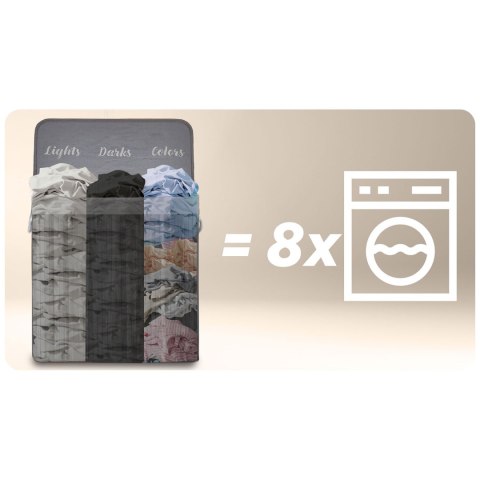 Bambusowy kosz na pranie bieliznę z pokrywą 150 l Massido Bambusowy kosz na pranie bieliznę z pokrywą 150 l Massido