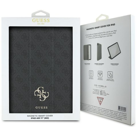 Guess Magnetic 4G Big Logo - Etui iPad Air 11" M3 (2025) / iPad Air 11" M2 (2024) (czarny) Guess Magnetic 4G Big Logo - Etui iPad Air 11" M3 (2025) / iPad Air 11" M2 (2024) (czarny)