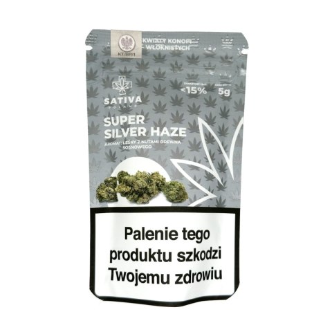 CBD Kwiaty konopi "SUPER SILVER HAZE" 5 g CBD Kwiaty konopi "SUPER SILVER HAZE" 5 g