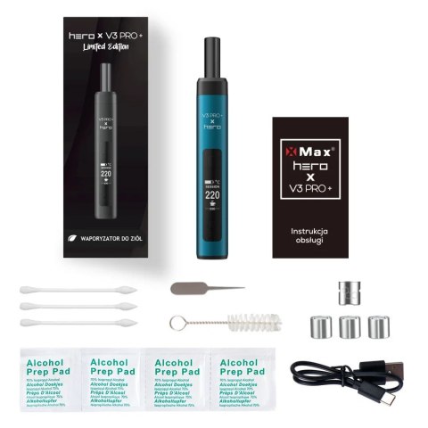 X-MAX V3 Pro Plus x HERO - waporyzator przenośny - niebieski X-MAX V3 Pro Plus x HERO - waporyzator przenośny - niebieski