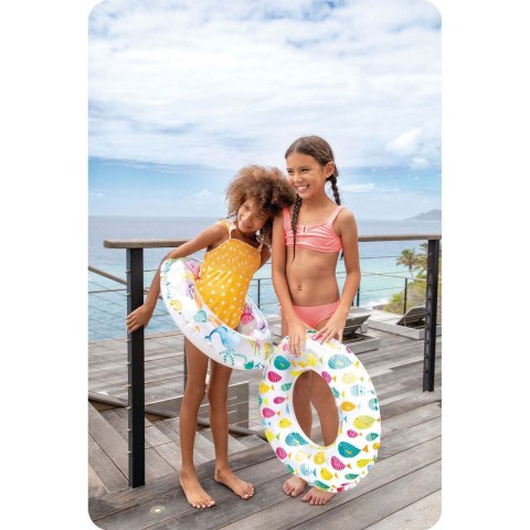 Koło do pływania kolorowe rybki 61 cm INTEX 59241