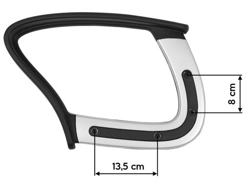 Podłokietniki do fotela EG-228 czarne