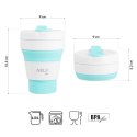 NC4103 KUBEK SILIKONOWY SKŁADANY 355ML MIĘTOWY NILS CAMP