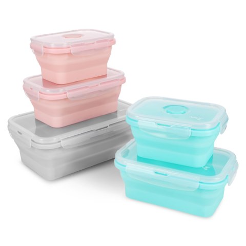 NC4105 POJEMNIK/LUNCH BOX SKŁADANY RÓŻOWY 500ML NILS CAMP