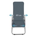 NC3017 Leżak turystyczny plażowy NILS CAMP szary składany ogródowy