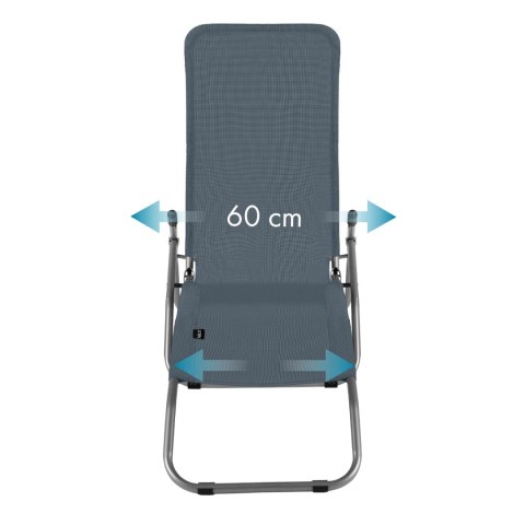 NC3017 Leżak turystyczny plażowy NILS CAMP szary składany ogródowy