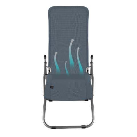 NC3017 Leżak turystyczny plażowy NILS CAMP szary składany ogródowy