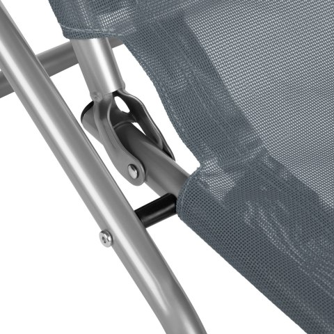 NC3017 Leżak turystyczny plażowy NILS CAMP szary składany ogródowy