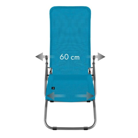 NC3017 Leżak turystyczny plażowy NILS CAMP turkusowy składany