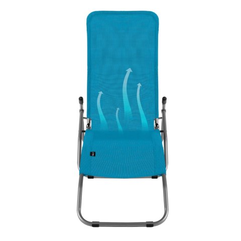 NC3017 Leżak turystyczny plażowy NILS CAMP turkusowy składany