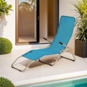 NC3017 Leżak turystyczny plażowy NILS CAMP turkusowy składany