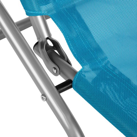 NC3017 Leżak turystyczny plażowy NILS CAMP turkusowy składany