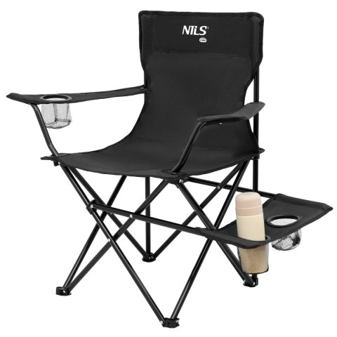 NC3301 KRZESŁO TURYSTYCZNE CZARNE NILS CAMP