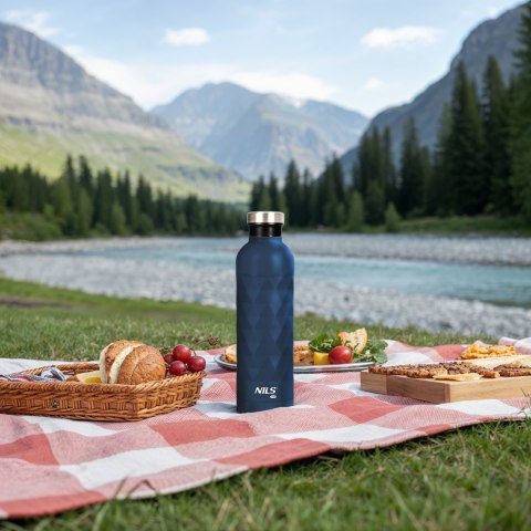 NC3805 BUTELKA TURYSTYCZNA 750ML NIEBIESKA NILS CAMP