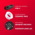 MŁYNEK DO PIEPRZU I SOLI ELEKTRYCZNY AKUMULATOROWY USB MŁYNEK DO SOLI 2 SZT