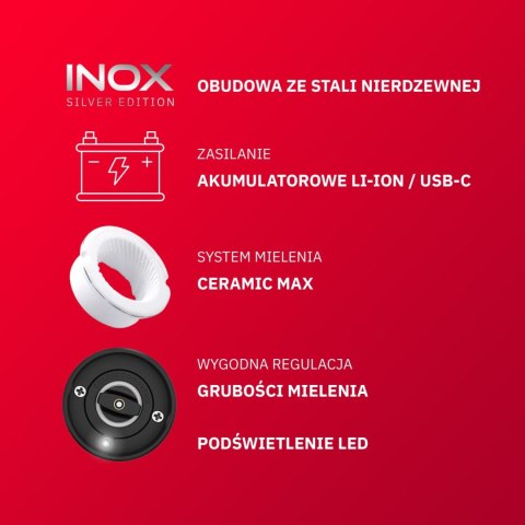 MŁYNEK DO PIEPRZU I SOLI ELEKTRYCZNY AKUMULATOROWY USB MŁYNEK DO SOLI 2 SZT MŁYNEK DO PIEPRZU I SOLI ELEKTRYCZNY AKUMULATOROWY USB MŁYNEK DO SOLI 2 SZT
