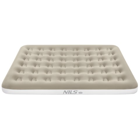 NC2803 Materac kempingowy 203x152x22 cm NILS CAMP beżowy 2-osobowy