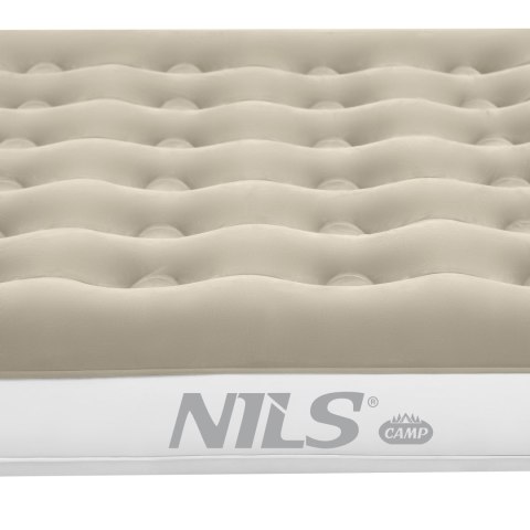 NC2803 Materac kempingowy 203x152x22 cm NILS CAMP beżowy 2-osobowy