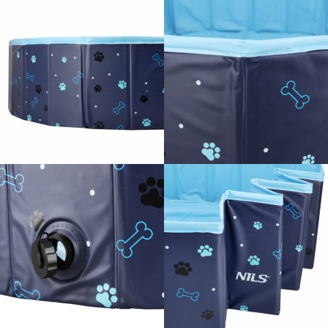 NC2805 Basen dla psa składany XL 120x30 cm NILS CAMP ogrodowy NC2805 Basen dla psa składany XL 120x30 cm NILS CAMP ogrodowy