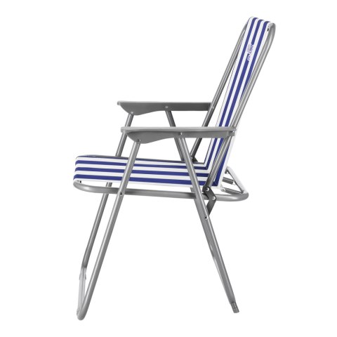 NC3503 KRZESŁO KEMPINGOWE SKŁADANE NIEBIESKO-BIAŁE NILS CAMP