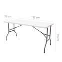 STÓŁ CATERINGOWY BANKIETOWY SKŁADANY OGRODOWY 152 CM