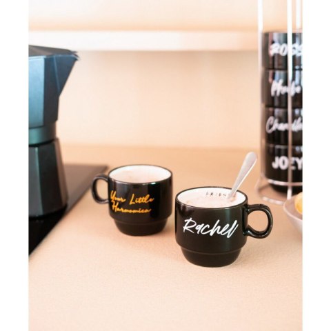 Friends - Zestaw kubków ceramicznych ze stojakiem 150 ml 6 szt. Friends - Zestaw kubków ceramicznych ze stojakiem 150 ml 6 szt.