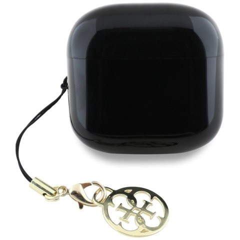Guess Glossy Effect Printed Classic Logo & Charm - Słuchawki Bluetooth TWS + etui ładujące (czarny) Guess Glossy Effect Printed Classic Logo & Charm - Słuchawki Bluetooth TWS + etui ładujące (czarny)