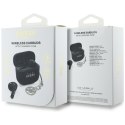 Guess Glossy Effect Printed Classic Logo & Charm - Słuchawki Bluetooth TWS + etui ładujące (czarny)