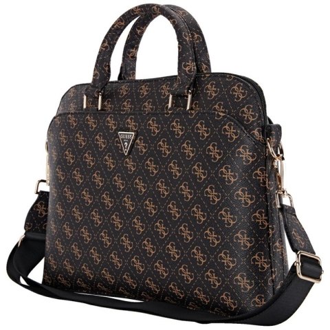 Guess New 4G Zipper Pocket Triangle Logo - Torba na notebooka 15" (czarny) Guess New 4G Zipper Pocket Triangle Logo - Torba na notebooka 15" (czarny)