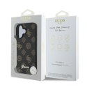 Guess Peony Script MagSafe - Etui iPhone 16 Plus (czarny)