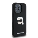 Karl Lagerfeld Silicone Karl Head Print MagSafe - Etui iPhone 16 Pro Max (czarny)