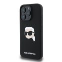 Karl Lagerfeld Silicone Karl Head Print MagSafe - Etui iPhone 16 Pro Max (czarny)