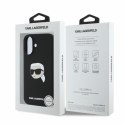 Karl Lagerfeld Silicone Karl Head Print MagSafe - Etui iPhone 16 (czarny)