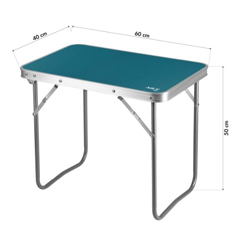 NC3401 STÓŁ KEMPINGOWY 60x40x50 CM NIEBIESKI NILS CAMP