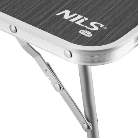 NC3402 STÓŁ TURYSTYCZNY SKŁADANY NISKI CIEMNOSZARY NILS CAMP