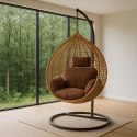 FOTEL WISZĄCY BUJANY OGRODOWY KOSZ HUŚTAWKA JAJO KOKON PREMIUM + PODUSZKI FOTEL WISZĄCY BUJANY OGRODOWY KOSZ HUŚTAWKA JAJO KOKON PREMIUM + PODUSZKI