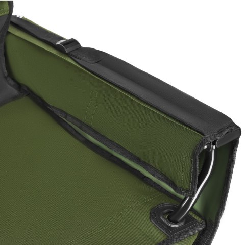 NC3703 Krzesło turystyczne składane NILS CAMP zielone z kieszeniami