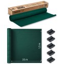 Siatka cieniująca 1,5x25m 110 g/m2 + 50 zacisków zielona