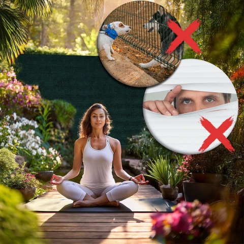 Siatka cieniująca 1,5x25m 110 g/m2 + 50 zacisków zielona