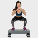 AS005 Step do aerobiku HMS szaro-czarny 3 poziomy 200 kg fitness